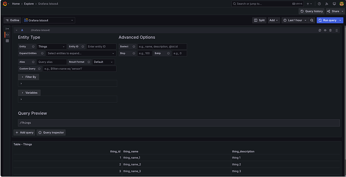 Query Editor Interface